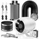 Kit d'évacuation 100 mm, moteur EC, 360 m³/h, filtre à charbon actif