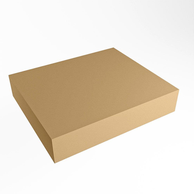 Mondiaz Mondiaz TOP 51 Topblad - 40x51x12cm - geschikt voor afdekplaat - Solid surface - Oro TOP51-40X12ORO