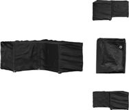 vidaXL - L-vormige tuinmeubelhoes met 12 oogjes - 185x185x90 cm