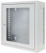 DSIT 3U wandkast wit met glazen deur 185mm diep