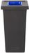 Plafor Fit Bin, Poubelle pour tri sélectif – 75L – Noir/Bleu