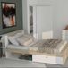 CBA Tweepersoonsbed Liva - 160x200cm - Wit/Eikdecor
