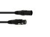 EUROLITE câble DMX XLR 3 broches 1m noir