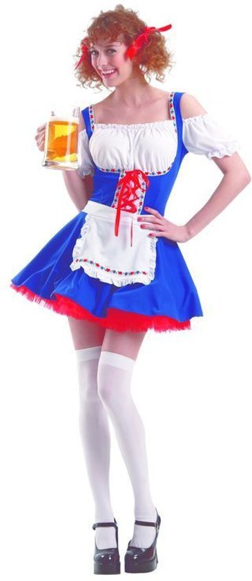 - PartyXclusive Dirndl Dames Oktoberfest Babe Blauw L