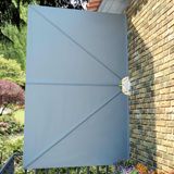 vidaXL - Terrasscherm - inklapbaar - 300x200 cm - grijs