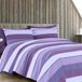 Ensemble de literie, 100% coton, imprimé, pour un lit double, violet
