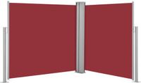 vidaXL Windscherm uittrekbaar 120x600 cm rood