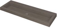 Wastafel INK Dock Wastafel Quartz Zonder Kraangat - 1200x400x60 mm - Grijs