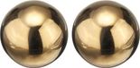 Allecto plus - Boule décorative de jardin dorée 5.1 cm