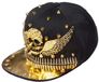 Wilbers & Wilbers Casquette de baseball Skull met Vleugels Zwart-Goud