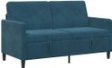 vidaXL Sofa met opbergruimte Blauw 152 x 78 x 87 cm Polyester