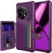 Selected by GSMpunt.nl OnePlus Portemonnee Hoesje Geschikt voor de OnePlus 11 - Back Cover met Pasjeshouder - Telefoonhoesje voor Pinpas - Kaarthouder op Achterkant - Case met Magneet voor Auto Houder Paars