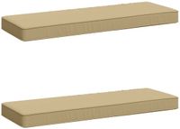 vidaXL - 2-delig - Coussin de banquette - VUGHT - 2 - pièce - 100% - Polyester - Beige