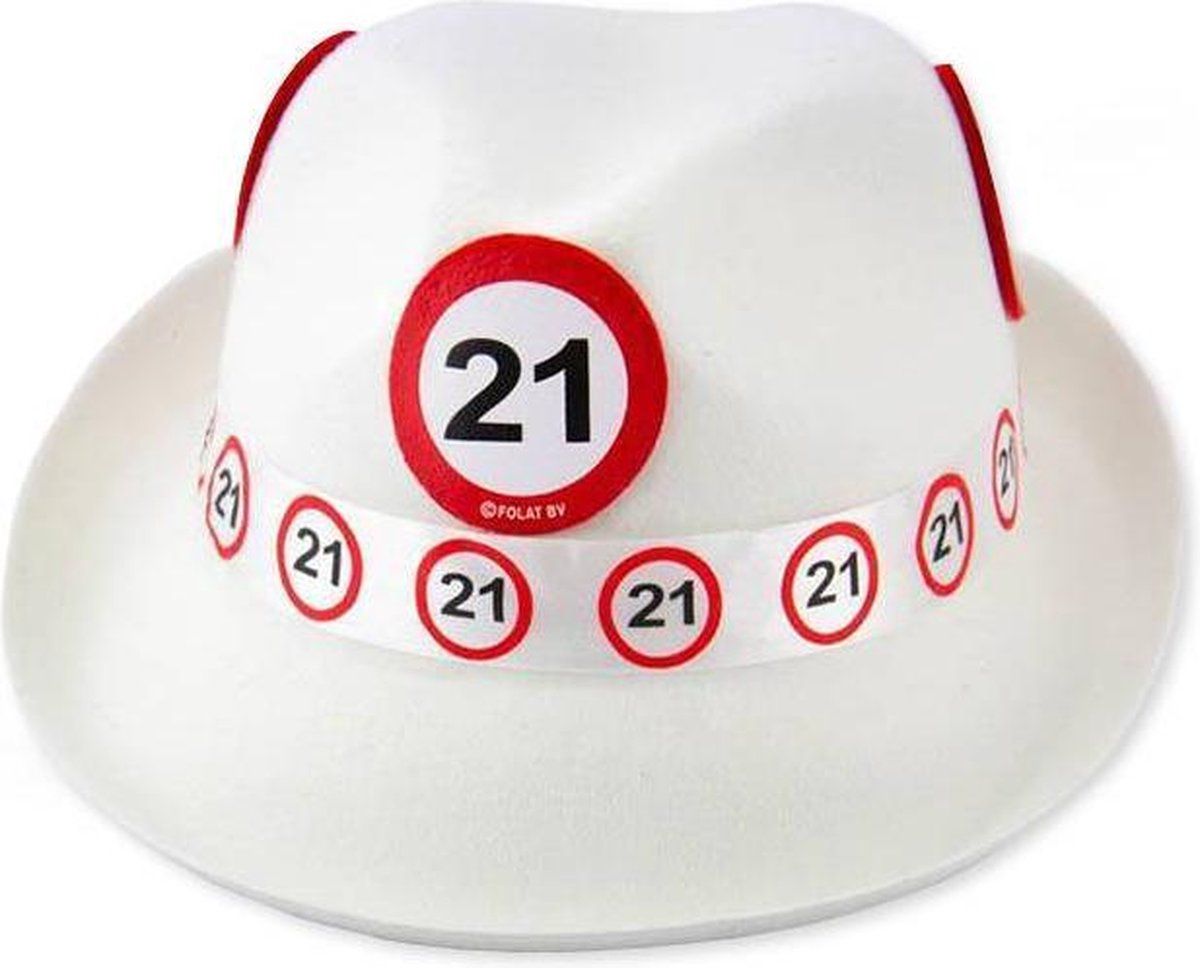 Hoed 21 Jaar Verkeersbord