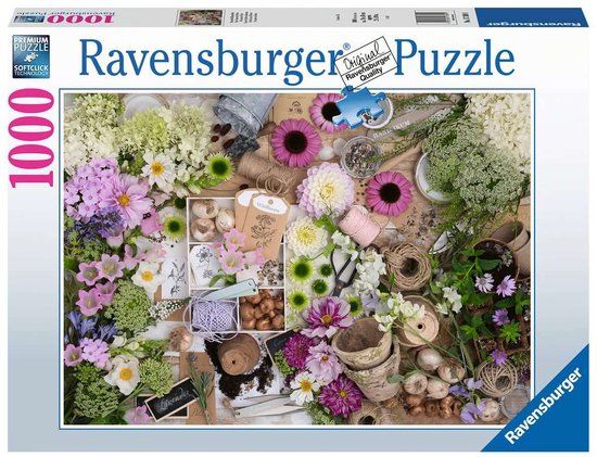 Praktische Ravensburger puzzel Voor de liefde van bloemen - Legpuzzel - 1000 stukjes