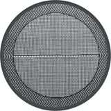 vidaXL Buitenkleed ARAKIL Ø160 cm polypropeen grijs