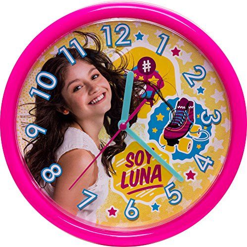 Soy Luna Meisjes Wandklok plastic roze 93711
