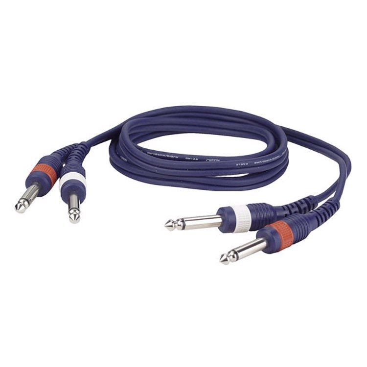 DAP Audio FL226 instrumentkabel 2x jack male - 2x jack male 6.00 meter