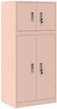 vidaXL Opbergkast Roze Staal 60 x 40 x 130 cm