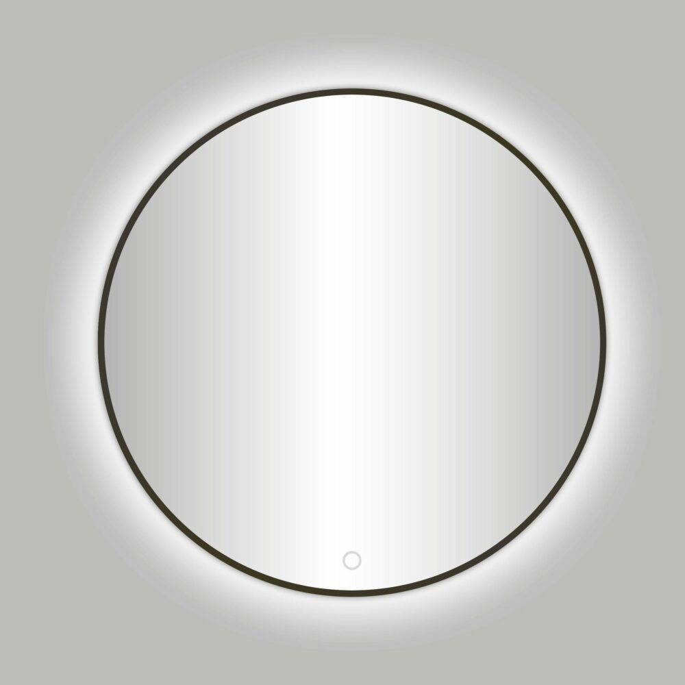 Best Design Moya Venetië Ronde Spiegel met LED 100 cm Gunmetal