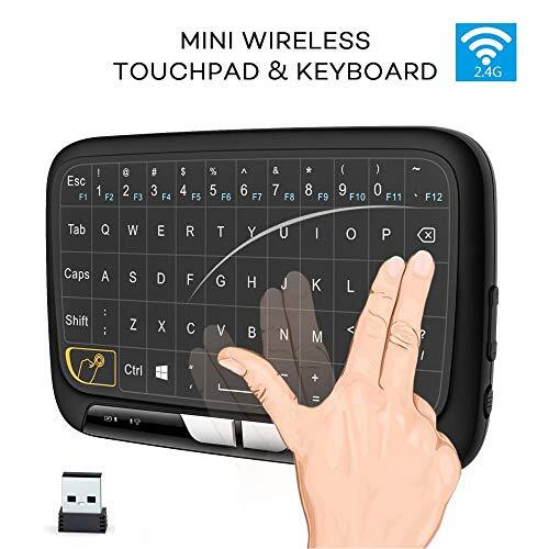 Zerone 2.4GHZ Chargable Mini Wireless Keyboard Volscreen Muis Combo, multi-control toetsenbord voor PC Laptop Pad