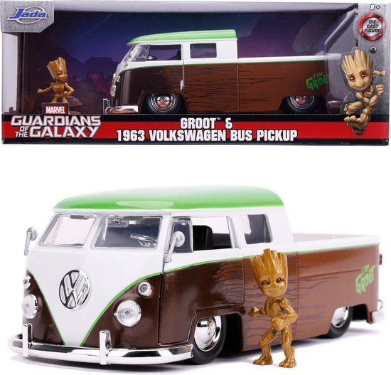 Jada Toys Marvel Groot 1963 Bus Pickup Die-cast - 1:24 - The Avengers