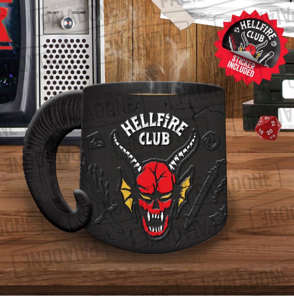 Paladone Stranger Things - Hellfire Club Demon Embossed Mug - 5055964791209