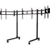 Next Level Racing Round Tube Freestanding Triple Monitor Stand (NLR-R011)