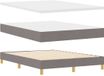 vidaXL Boxspringbed met hoofdeinde Taupe 140 x 190 cm Stof