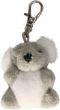 Nature Planet Koala Sleutelhanger knuffel - pluche - 6 cm - grijs