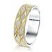Lucardi Heren Vriendschapsring Capri - Ring - Staal - Zilver- en Goudkleurig
