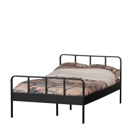 WOOOD Mees Twin Bed - Metal - Black - 90x208x125 cm