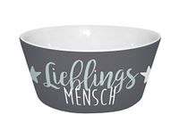 infinite by GEDA LABELS 12459 favoriete persoon porseleinen kom, porselein, grijs, 13,5 x 13,5 x 6 cm graankom.
