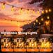 LED-ST38-Solaire-lichtketting - 18 mètres, 30 LED-lampen - Afstandsbediening - Dimbaar - 4 helderheidsniveaus - Timerfunctie