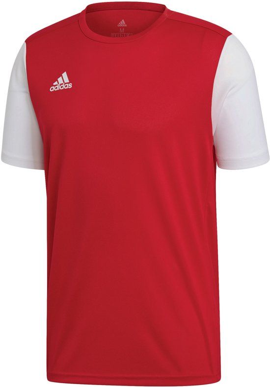 Adidas Estro 19 Sportshirt - Maat 152 - Rood/Wit - Mannen