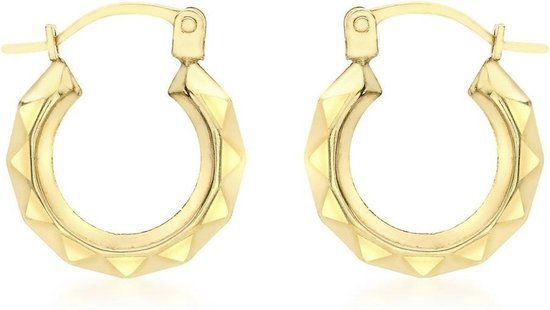 Lucardi Dames Oorringen 9 Karaat Geelgoud