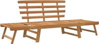 vidaXL Tuinbank 2-in-1 190 cm massief acaciahout