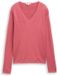 Tom Tailor Gebreide trui met V-hals - Maat XXXL - cozy pink