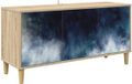 vidaXL Tv-meubel RAALTE 102 x 33 x 50 cm Sonoma Bewerkt hout