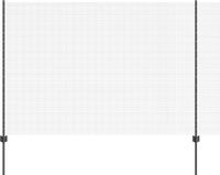 vidaXL - Gelast draadhek met palen - 10 x 1,5 m - Gegalvaniseerd staal - Grijs
