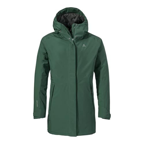 Schöffel Dames Parka Style Froda Wms Winter Parka, donker jade, 38