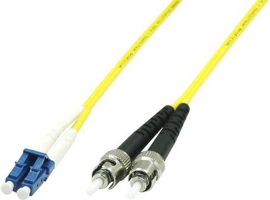 Microconnect 7m LC/PC-ST/PC Glasvezel kabel Geel