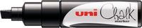 Merkloos Uni-ball Chalk marker PWE-8K zwart
