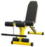 Banc de musculation Banc de musculation - Réglable - Jusqu'à 150 kg - Avec extension de jambes