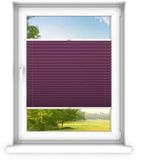 time4blinds - Plisségordijn zonder boren op maat gemaakt - Vouwgordijn - Plisségordijn privacy en zonwering - Eenvoudige installatie - Kant-en-klaar plisségordijn - 110x130 cm - Pruim