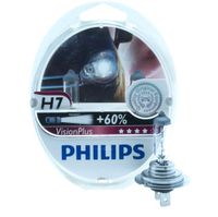 Philips VisionPlus H7 Halogen Headlight Bulbs - Set of 2