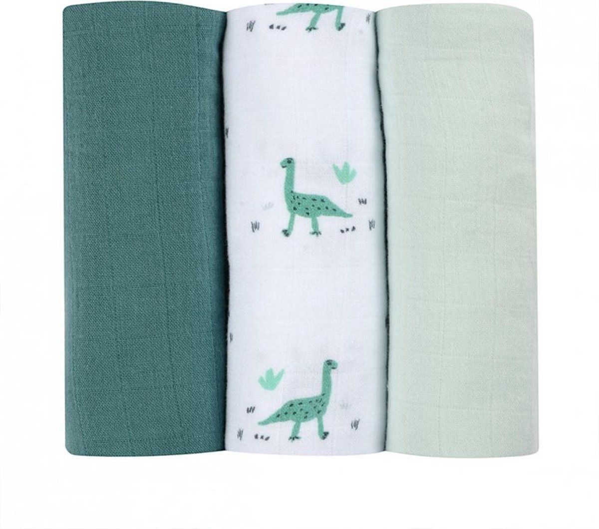 Béaba Set van 3 Tetradoeken Jurassic Green