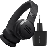 JBL Live 670NC Zwart + BlueBuilt Quick Charge Oplader met Us