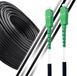 Elfcam - 50m Glasvezelkabel voor Binnen en Buiten, Simplex Monomode SC/APC naar SC/APC voor KPN, Vodafone, T-Mobile, 50 m