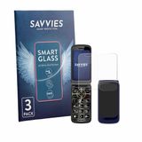 Savvies 3 Stuks Screenprotector - geschikt voor Guwet G739 (Voor+Achter) - beschermfolie glas transparant